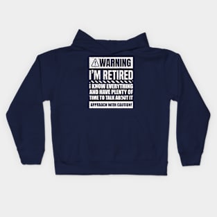 Retirement Design For Men Women Retiree Retired Retirement Kids Hoodie